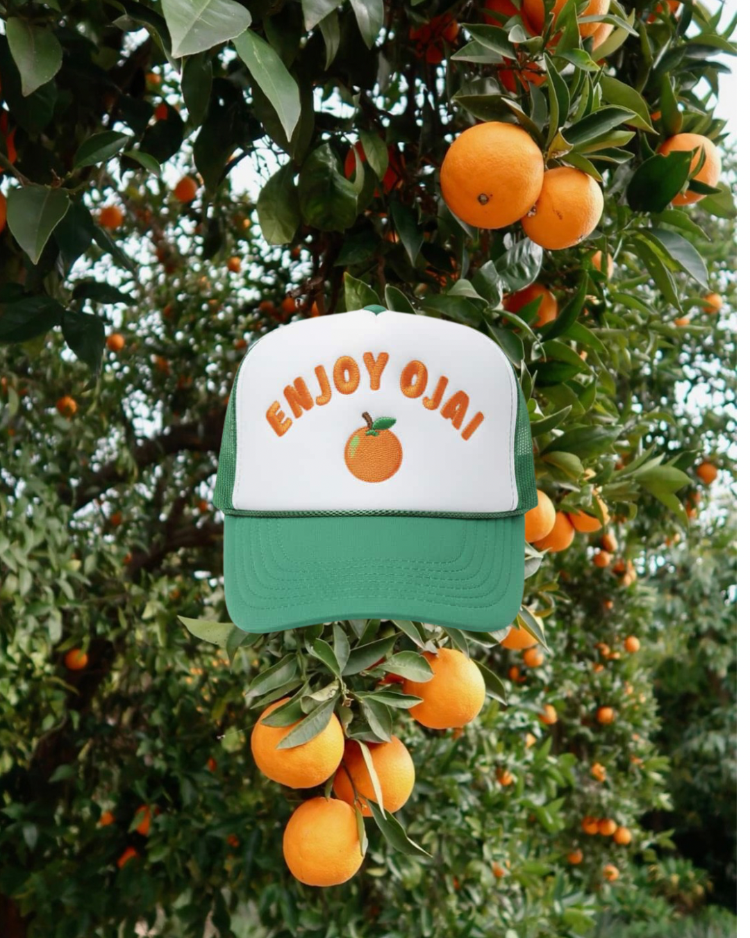 Enjoy Ojai Green Trucker Hat